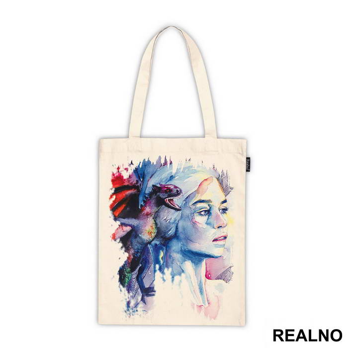 Khaleesi And The Dragon Watercolor - House Targaryen - Game Of Thrones - GOT - Majica