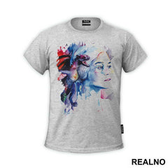 Khaleesi And The Dragon Watercolor - House Targaryen - Game Of Thrones - GOT - Majica