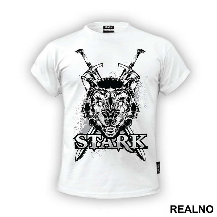 Wolf With Two Swords, House Stark - Game Of Thrones - GOT - Majica