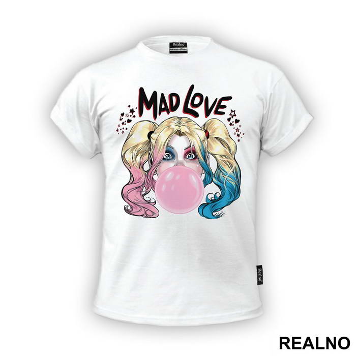 Mad Love Bubble Gum - Harley Quinn - Majica