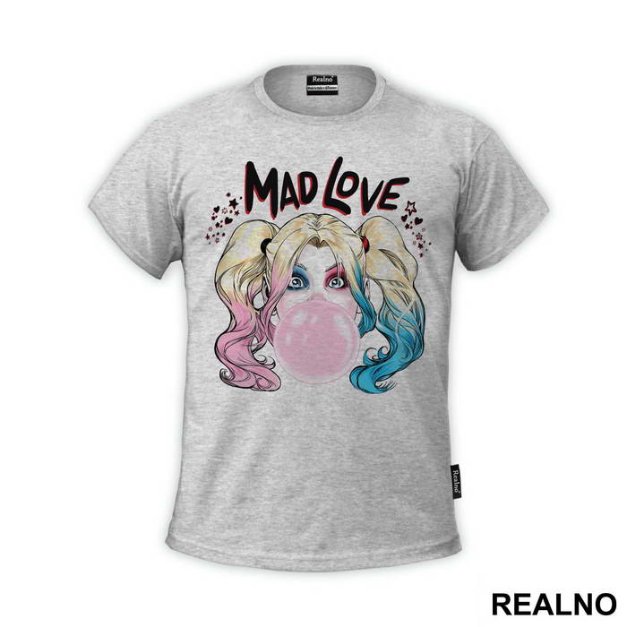 Mad Love Bubble Gum - Harley Quinn - Majica