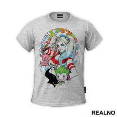 Holding Batman And Joker Illustration - Harley Quinn - Majica