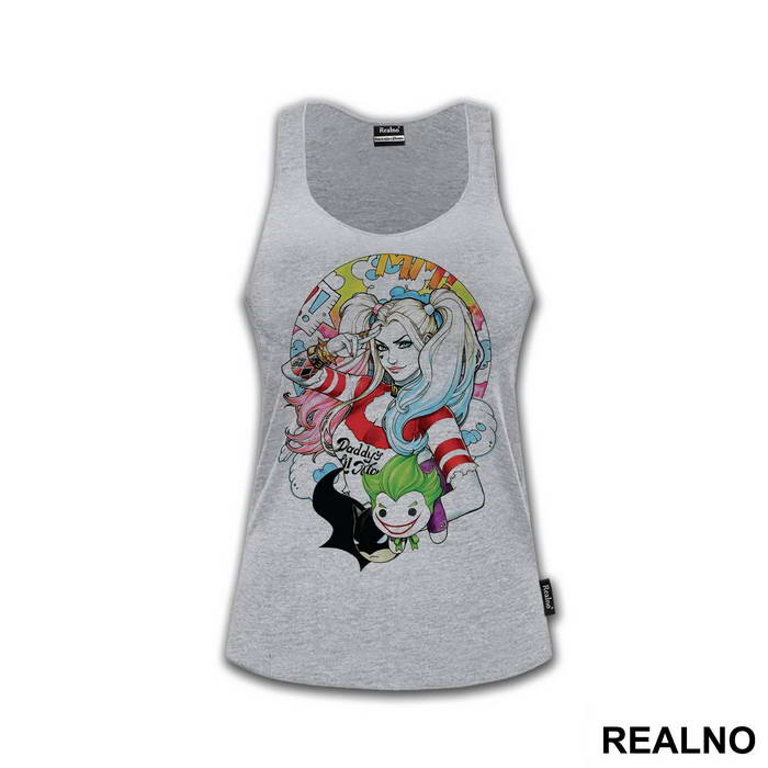 Holding Batman And Joker Illustration - Harley Quinn - Majica