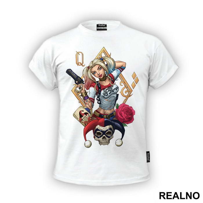 Holding A Gun - Harley Quinn - Majica