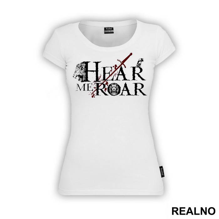 Hear Me Roar With Lion And Sword House Lannister - Game Of Thrones - GOT - Majica
