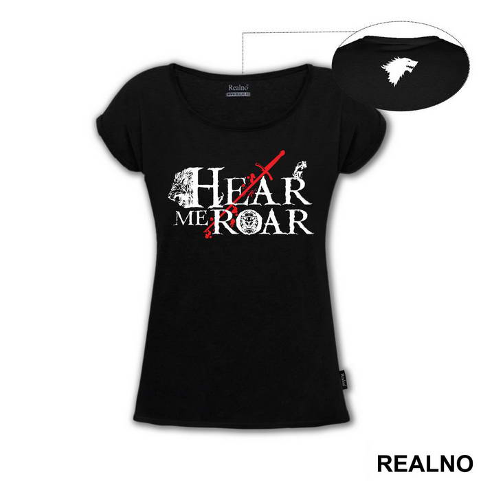 Hear Me Roar With Lion And Sword House Lannister - Game Of Thrones - GOT - Majica