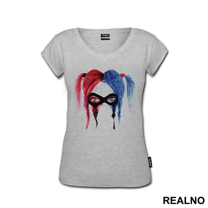 Watercolor Mask Painting - Harley Quinn - Majica