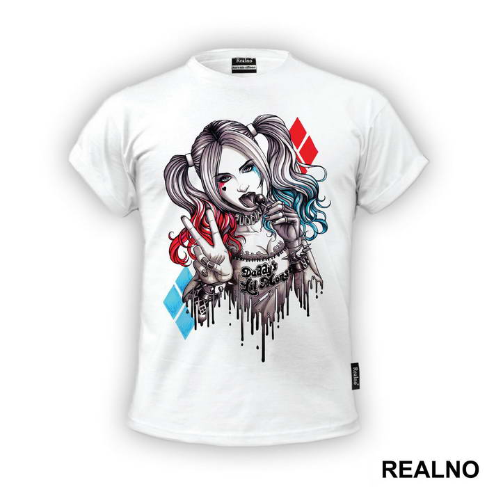 Dripping Portrait - Harley Quinn - Majica
