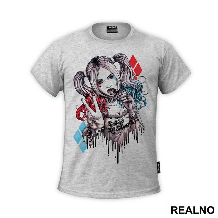 Dripping Portrait - Harley Quinn - Majica