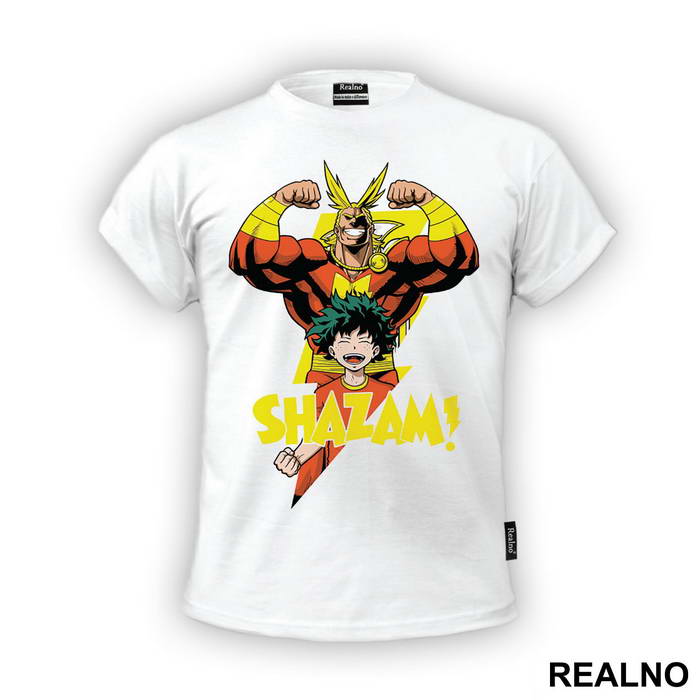 All Might And Deku Shazam - My Hero Academia - Majica