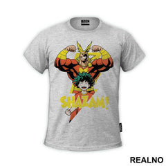 All Might And Deku Shazam - My Hero Academia - Majica