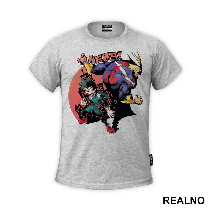 Deku And All Might City - My Hero Academia - Majica