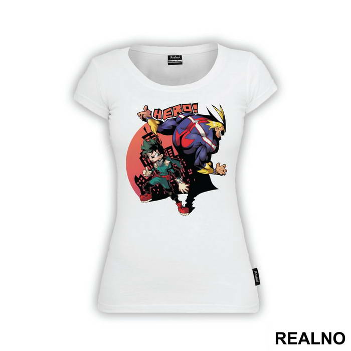 Deku And All Might City - My Hero Academia - Majica