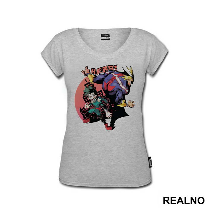 Deku And All Might City - My Hero Academia - Majica