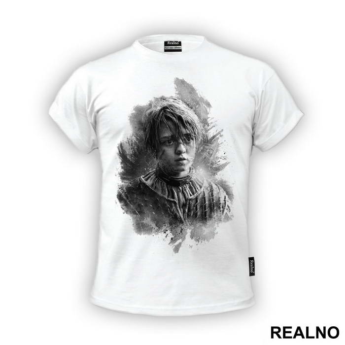 Arya Stark Black And White - House Stark - Game Of Thrones - GOT - Majica
