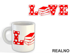 Love - Red Heart - Books - Čitanje - Knjige - Šolja