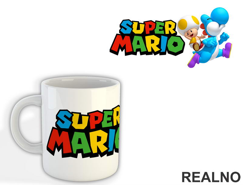 Pečurkica jaše dinosaurusa - Super Mario - Šolja