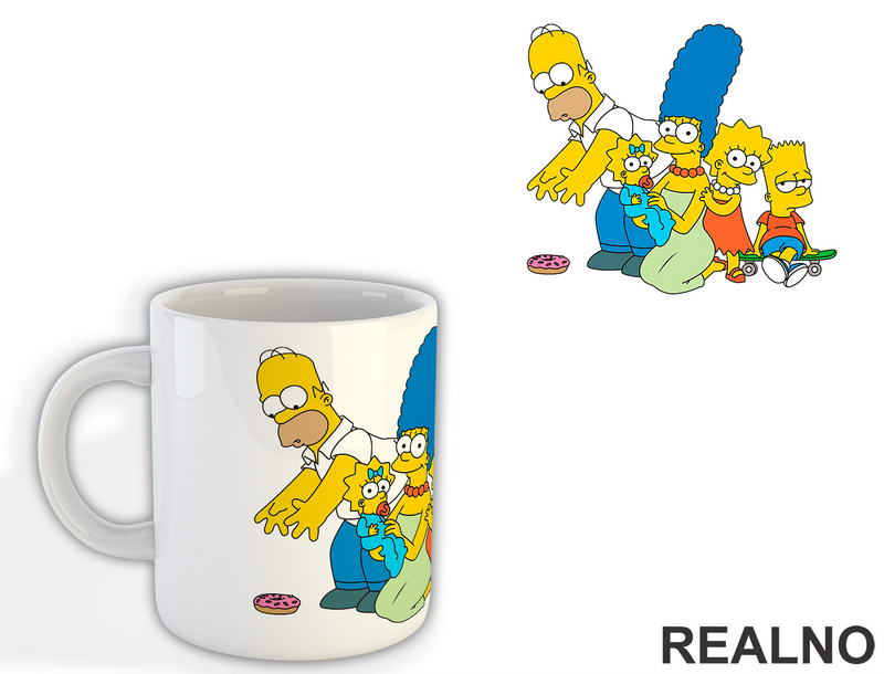 Svi zajedno - Family - The Simpsons - Simpsonovi - Šolja