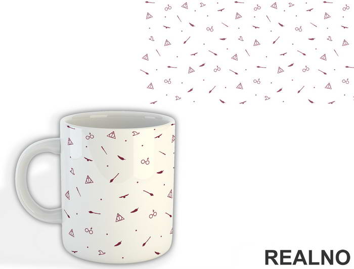 Symbols - Minimalist - Purple - Harry Potter - Šolja