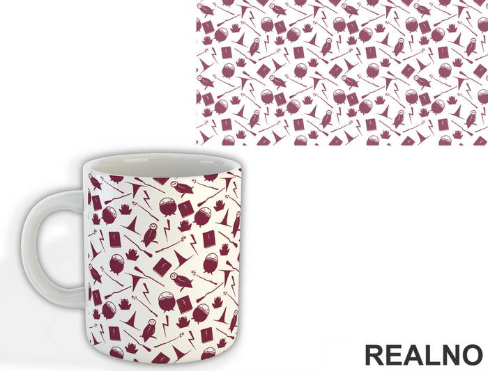 Symbols - Purple - Harry Potter - Šolja