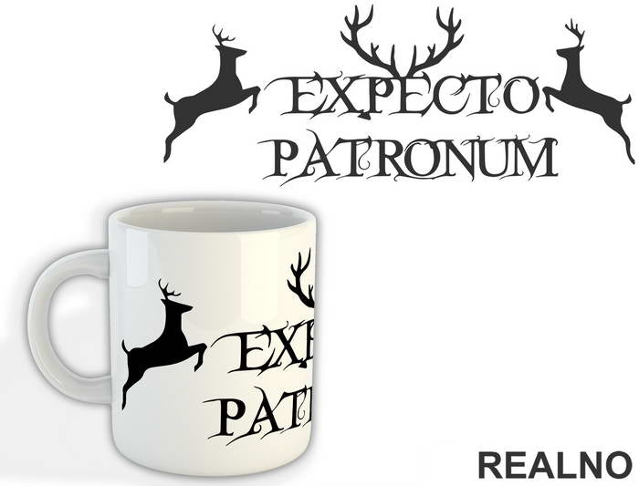 Expecto Patronum With Antlers - Harry Potter - Šolja