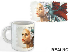 Khaleesi And The Dragon - House Targaryen - Game Of Thrones - GOT - Šolja