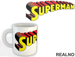 Comic Book Logo - Superman - Šolja