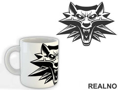 Wolf Head Logo - The Witcher - Šolja