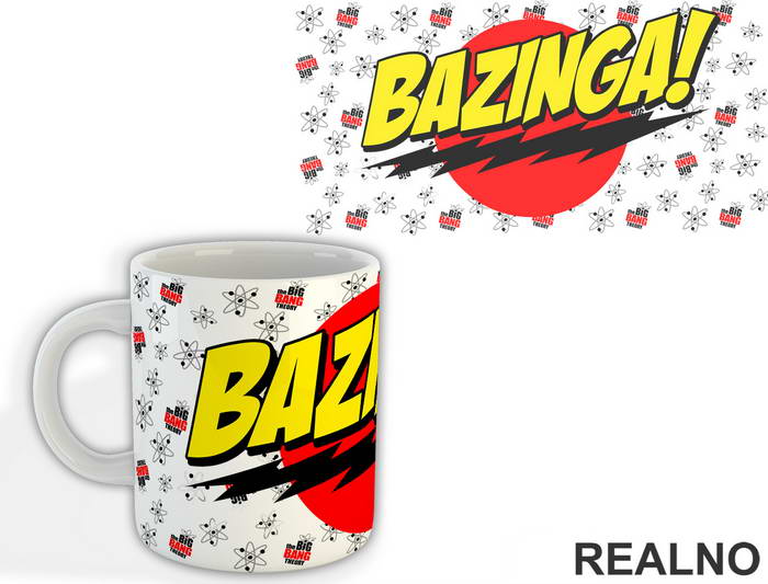 Bazinga - The Big Bang Theory - TBBT - Šolja