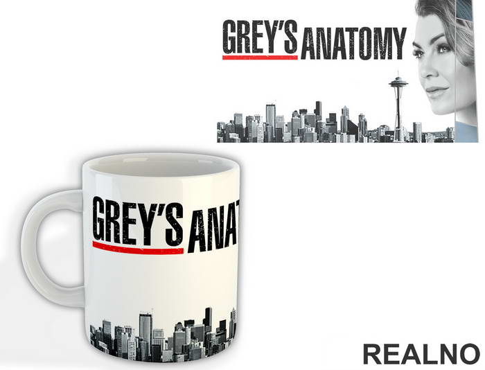 Grey Face Logo - Grey's Anatomy - Šolja