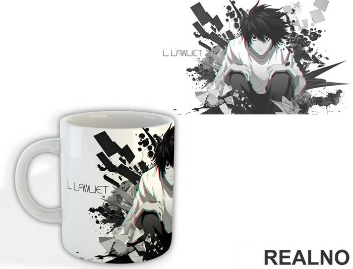 L Lawliet RGB Split - Death Note - Šolja
