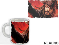 Captain Jack Red Portrait - Pirates of the Caribbean - Šolja