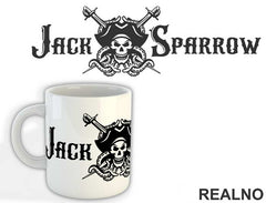 Jack Sparrow With Davy Jones Skull - Pirates of the Caribbean - Šolja
