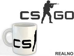 CS Go Logo With Sniper - Counter Strike - CS - Šolja