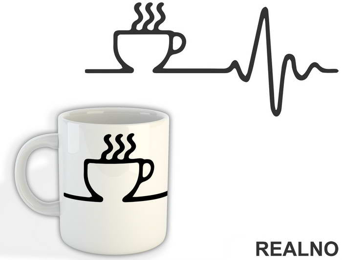 Coffee Makes Me Alive Kafa - Šolja