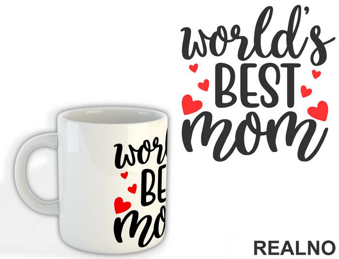 Worlds Best Mom - Mama i Tata - Ljubav - Šolja