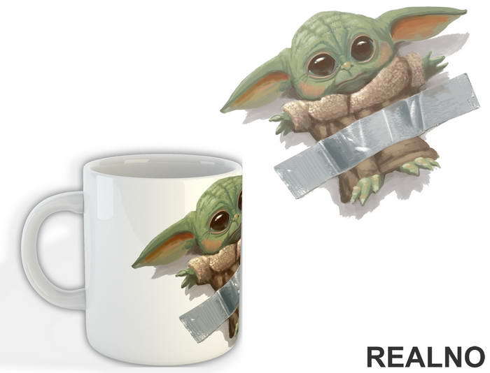 Baby Yoda Taped - Yoda - Mandalorian - Star Wars - Šolja