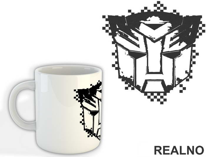 Autobot Squares Logo - Transformers - Šolja