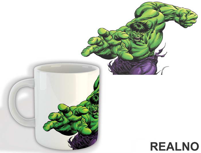 Angry - Hulk - Avengers - Šolja