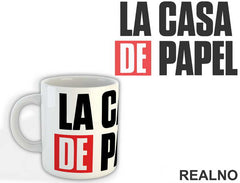 Logo Text - La Casa de Papel - Money Heist - Šolja