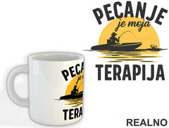 Pecanje Je Moja Terapija - Fishing - Šolja