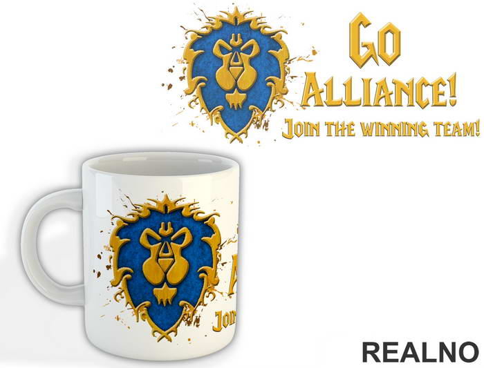 Go Alliance! - World Of Warcraft - WOW - Šolja