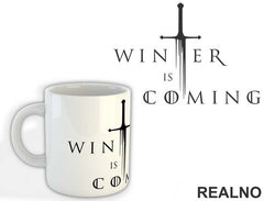 Winter Is Coming - Sword - Game Of Thrones - GOT - Šolja