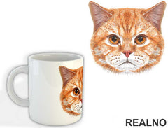 Ginger Face - Mačke - Cat - Šolja