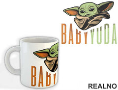 Baby Yoda Tall Text - Yoda - Mandalorian - Star Wars - Šolja