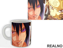Naruto And Sasuke Faces Vs Madara - Šolja