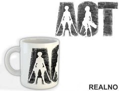 Logo - Attack on Titan - AOT - Šolja
