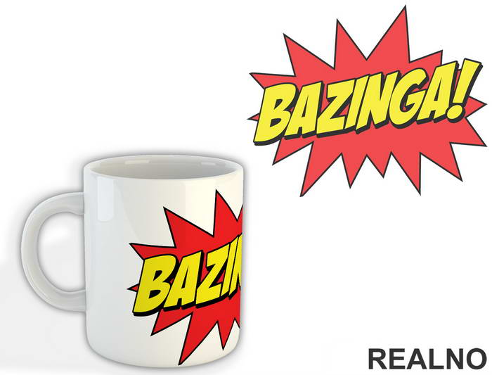 Bazinga Boom - The Big Bang Theory - TBBT - Šolja