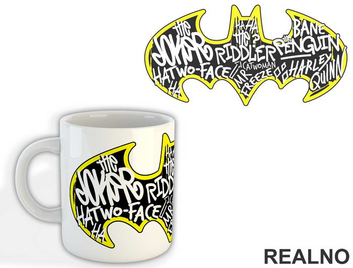 Villain Signatures - Batman - Šolja
