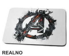 Disintegrating Logo - Avengers - Podloga za miš